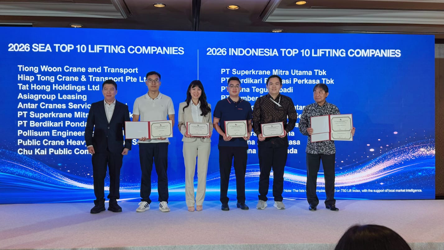 You are currently viewing T50 Summit 2026: Ini 10 Perusahaan Lifting Teratas di Indonesia dan Asia Tenggara